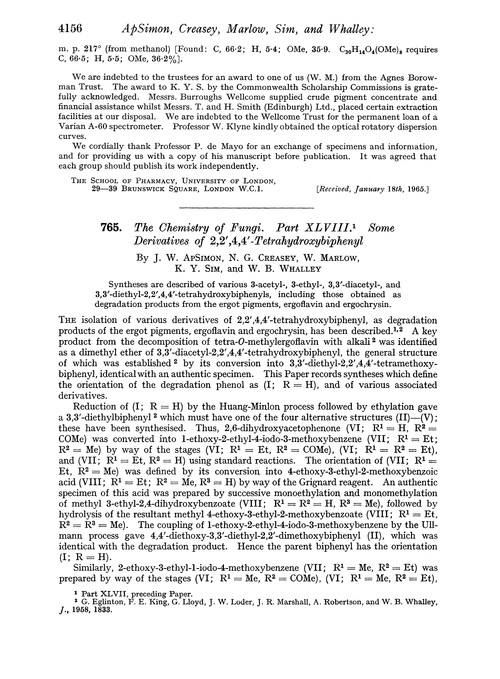 765. The chemistry of fungi. Part XLVIII. Some derivatives of 2,2′,4,4′-tetrahydroxybiphenyl