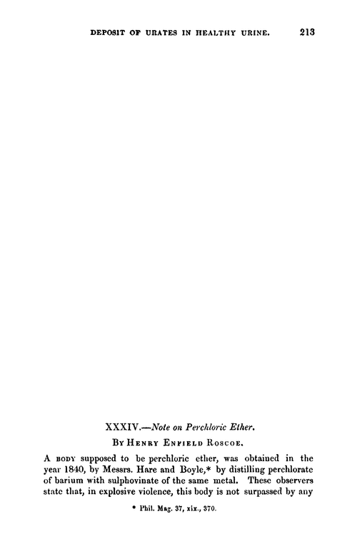 XXXIV.—Note on perchloric ether