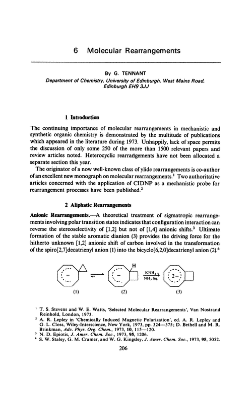Chapter 6. Molecular rearrangements
