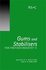 Water-soluble gums in low-moisture foods (extruded snacks, noodles and bakery products)