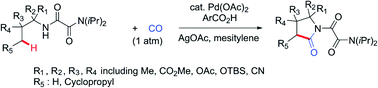 Graphical abstract: Oxalyl amide assisted palladium-catalyzed synthesis of pyrrolidones via carbonylation of γ-C(sp3)–H bonds of aliphatic amine substrates