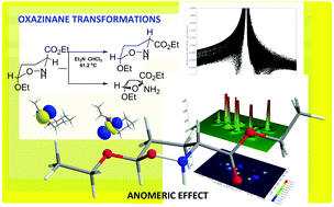 Graphical abstract: Probing the anomeric effect and mechanism of isomerization of oxazinane rings by DFT methods