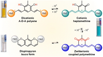 Graphical abstract: Insights into extended coupled polymethines through the investigation of dual UV-to-NIR acidochromic switches based on heptamethine–oxonol dyes