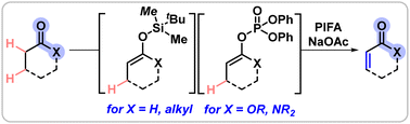 Graphical abstract: Versatile dehydrogenation of carbonyls enabled by an iodine(iii) reagent