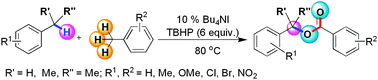 Graphical abstract: Easy access to benzylic esters directly from alkyl benzenes under metal-free conditions