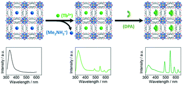 Graphical abstract: A lanthanide functionalized MOF hybrid for ratiometric luminescence detection of an anthrax biomarker