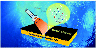 Graphical abstract: Planting carbon nanotubes onto supramolecular polymer matrices for waterproof non-contact self-healing