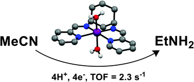 Graphical abstract: Cobalt-based molecular electrocatalysis of nitrile reduction: evolving sustainability beyond hydrogen