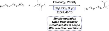 Graphical abstract: A hydrate salt-promoted reductive coupling reaction of nitrodienes with unactivated alkenes