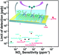 Graphical abstract: An ion-in-conjugation polymer enables the detection of NO2 with parts-per-trillion sensitivity and ultrahigh selectivity