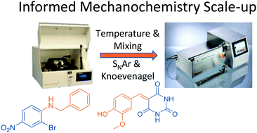 Graphical abstract: Milligram-scale, temperature-controlled ball milling to provide an informed basis for scale-up to reactive extrusion