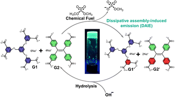 Graphical abstract: Chemical fuel-driven gelation with dissipative assembly-induced emission