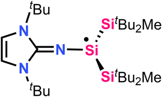 Graphical abstract: A neutral crystalline imino-substituted silyl radical