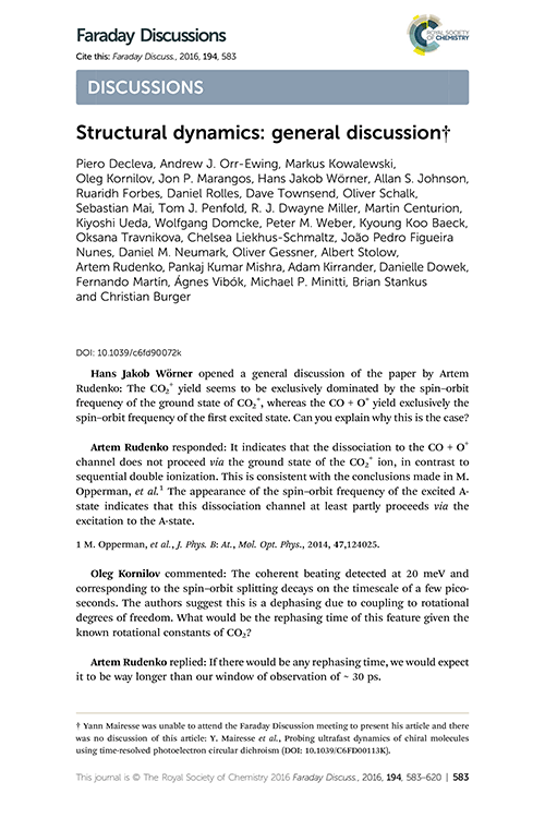 Structural dynamics: general discussion