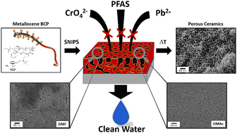 Graphical abstract: Metallopolymer-based block copolymers for perfluorinated substances (PFAS) and ion removal