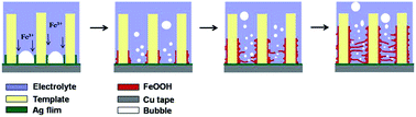 Graphical abstract: Iron oxide nanotubes synthesized via template-based electrodeposition