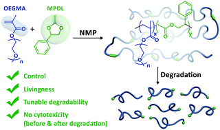 Graphical abstract: A ring to rule them all: a cyclic ketene acetal comonomer controls the nitroxide-mediated polymerization of methacrylates and confers tunable degradability