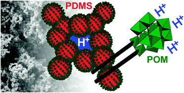 Graphical abstract: Fourfold action of surfactants with superacid head groups: polyoxometalate–silicone nanocomposites as promising candidates for proton-conducting materials
