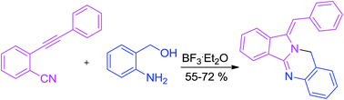 Graphical abstract: An efficient and convenient protocol for the synthesis of tetracyclic isoindolo[1,2-a]quinazoline derivatives