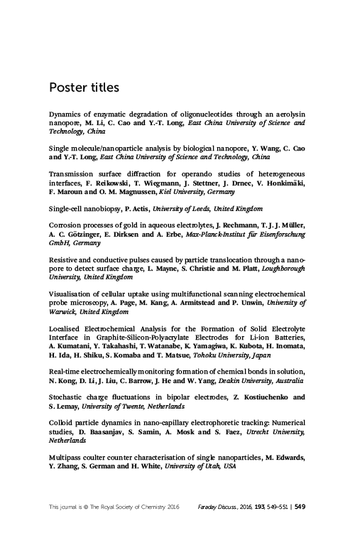 Poster list