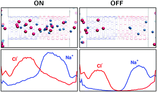 Graphical abstract: Multiscale modeling of a rectifying bipolar nanopore: explicit-water versus implicit-water simulations