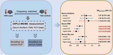 Graphical abstract: Serum flavin mononucleotide but not riboflavin is inversely associated with the risk of colorectal cancer