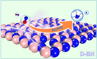 Graphical abstract: Defective boron nitride nanosheets: an efficient non-metal catalyst for electrochemical reduction of NO to NH3