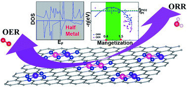 Graphical abstract: Itinerant ferromagnetic half metallic cobalt–iron couples: promising bifunctional electrocatalysts for ORR and OER