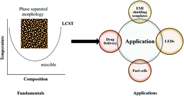 Graphical abstract: Nanoparticles influence miscibility in LCST polymer blends: from fundamental perspective to current applications