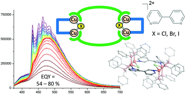 Graphical abstract: Self-assembled luminescent Cu(i) tetranuclear metallacycles based on 3,3′-bipyridine ligands