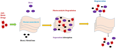 Graphical abstract: MXene-based nanocomposites: emerging candidates for the removal of antibiotics, dyes, and heavy metal ions