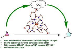 Graphical abstract: Not so inert mer-tris-chelate cobalt(iii) complex of a hydroxy-pyridine functionalized NHC ligand for cyclic carbonate synthesis