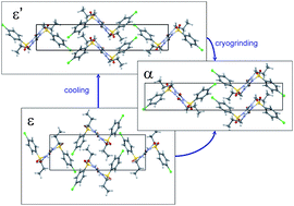 Graphical abstract: ‘Hedvall effect’ in cryogrinding of molecular crystals. A case study of a polymorphic transition in chlorpropamide