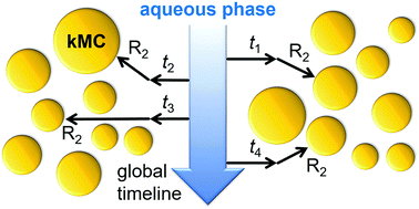 Graphical abstract: Ab initio kinetic Monte Carlo simulation of seeded emulsion polymerizations of styrene