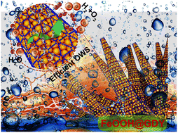 Graphical abstract: Overall water electrolysis on a graphdiyne-iron oxyhydroxide heterostructure