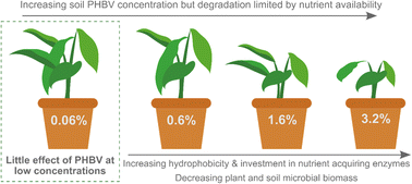 Graphical abstract: Microbial degradation of bioplastic (PHBV) is limited by nutrient availability at high microplastic loadings