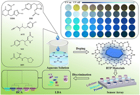 Graphical abstract: Room-temperature phosphorescence sensor array for the detection and discrimination of neonicotinoid insecticides based on a host–guest doping strategy