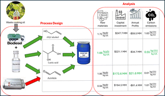 Graphical abstract: Techno-economic assessment of bio-based routes for acrylic acid production