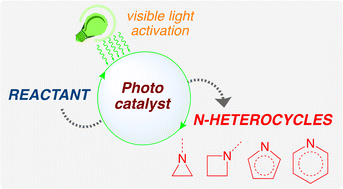 Graphical abstract: Recent advances in visible-light-driven photocatalytic synthesis of biologically active N-heterocycles