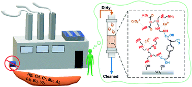 Graphical abstract: Stable immobilized amine sorbents for heavy metal and REE removal from industrial wastewaters