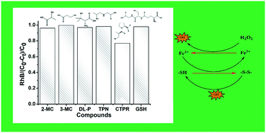 Graphical abstract: Glutathione promoted Fenton degradation: a cocatalyst based on the –HS/–S–S– cycle with hydroxyl radicals