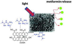 Graphical abstract: Near-infrared light activatable hydrogels for metformin delivery