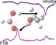 Graphical abstract: Coupled proton vibrations between two weak acids: the hinge complex between formic acid and trifluoroethanol