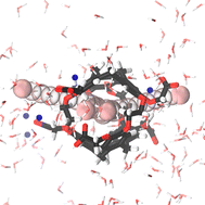 Graphical abstract: Acceleration of xenon kick-out exchange in a cryptophane host explained by ab initio simulation