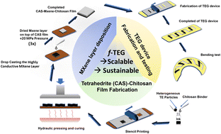 Graphical abstract: Scalable and environmentally friendly MXene-tetrahedrites for next-generation flexible thermoelectrics