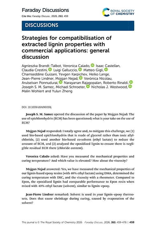 Strategies for compatibilisation of extracted lignin properties with commercial applications: general discussion