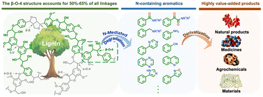 Graphical abstract: Synthesis of value-added N-containing aromatic products from lignins: a review