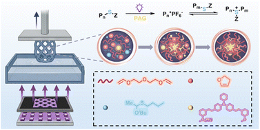 Graphical abstract: Rapid and high-precision photoinduced 3D printing enabled by thioacetal mediated cationic degenerate chain transfer polymerization