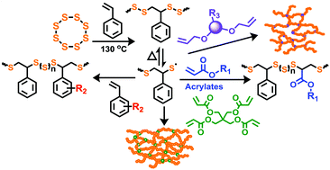 Graphical abstract: Chalcogenide hybrid inorganic/organic polymers (CHIPs) via inverse vulcanization and dynamic covalent polymerizations