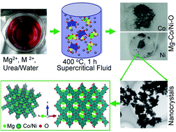 Graphical abstract: Rapid synthesis of MgCo2O4 and Mg2/3Ni4/3O2 nanocrystals in supercritical fluid for Mg-ion batteries